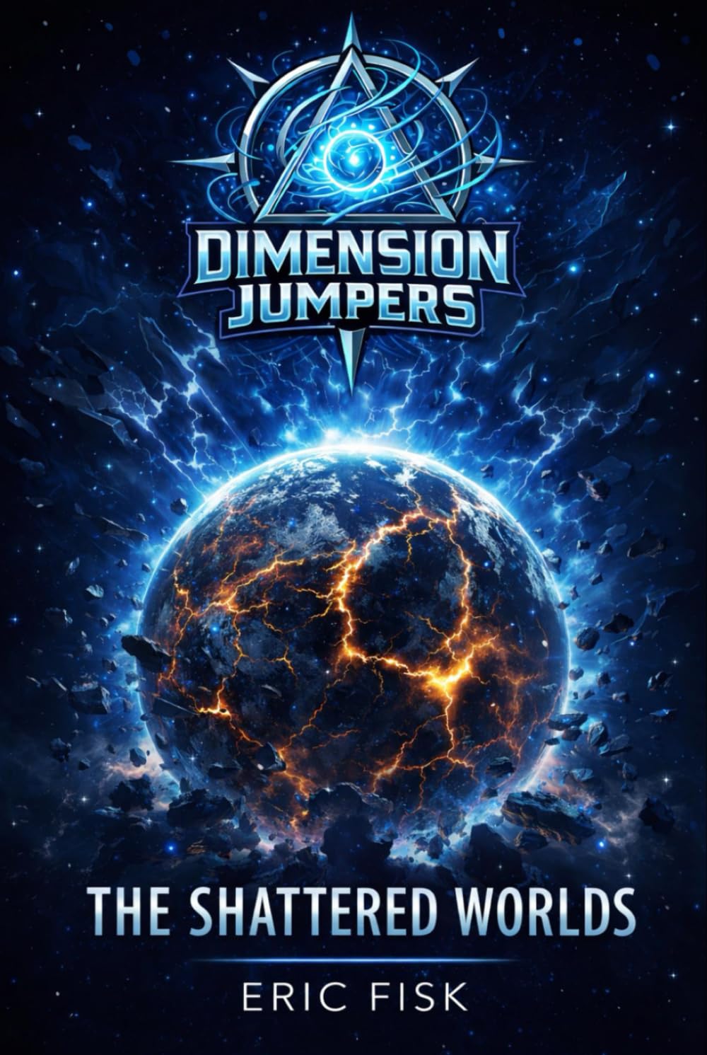 Dimension Jumpers: The Shattered Worlds book cover by Eric Fisk